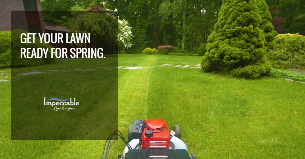 mowing lawn