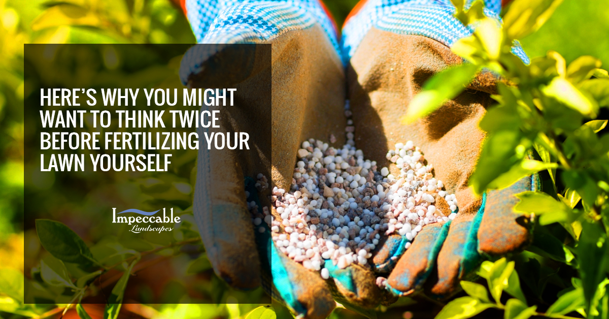 Fertilizing with gloves