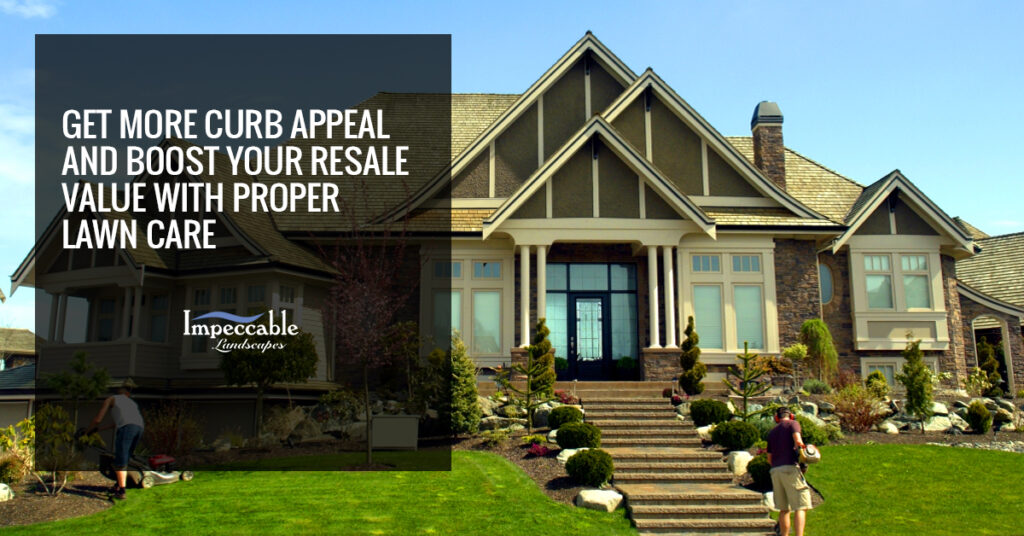 landscaping with large home